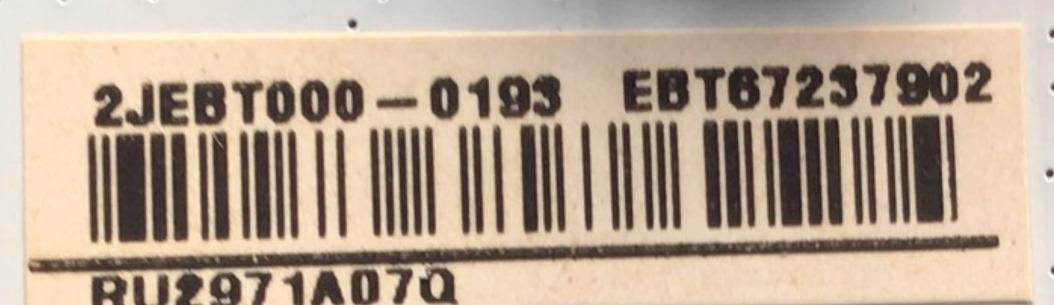 MAIN PARA SMART TV LG 4K / NUMERO DE PARTE EBT67237902 / EAX69581205 / 67237902 / 69581205 / 2JEBT000-0193 / RU2971A07Q / PANEL NC550TQG -ABKH7 / DISPLAY HV550QUB-FID / MODELO 55UQ7070ZUE.BUSFLKR - Imagen 2